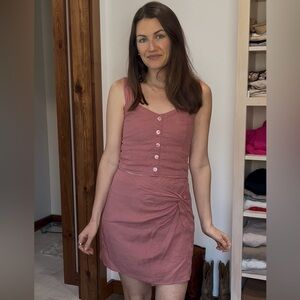 Abercrombie & Fitch Textured Pink Blouse and skirt set